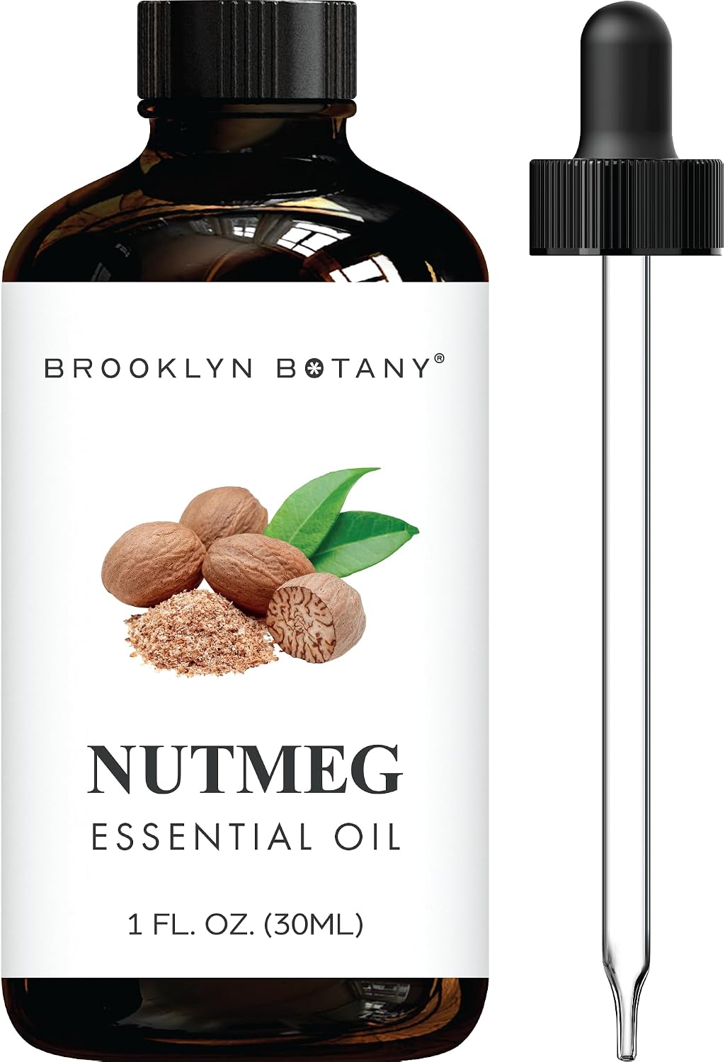 Brooklyn Botany Peppermint Essential Oil - Huge 4 Fl Oz - 100% Pure and Natural - Premium Grade with Dropper - for Aromatherapy and Diffuser