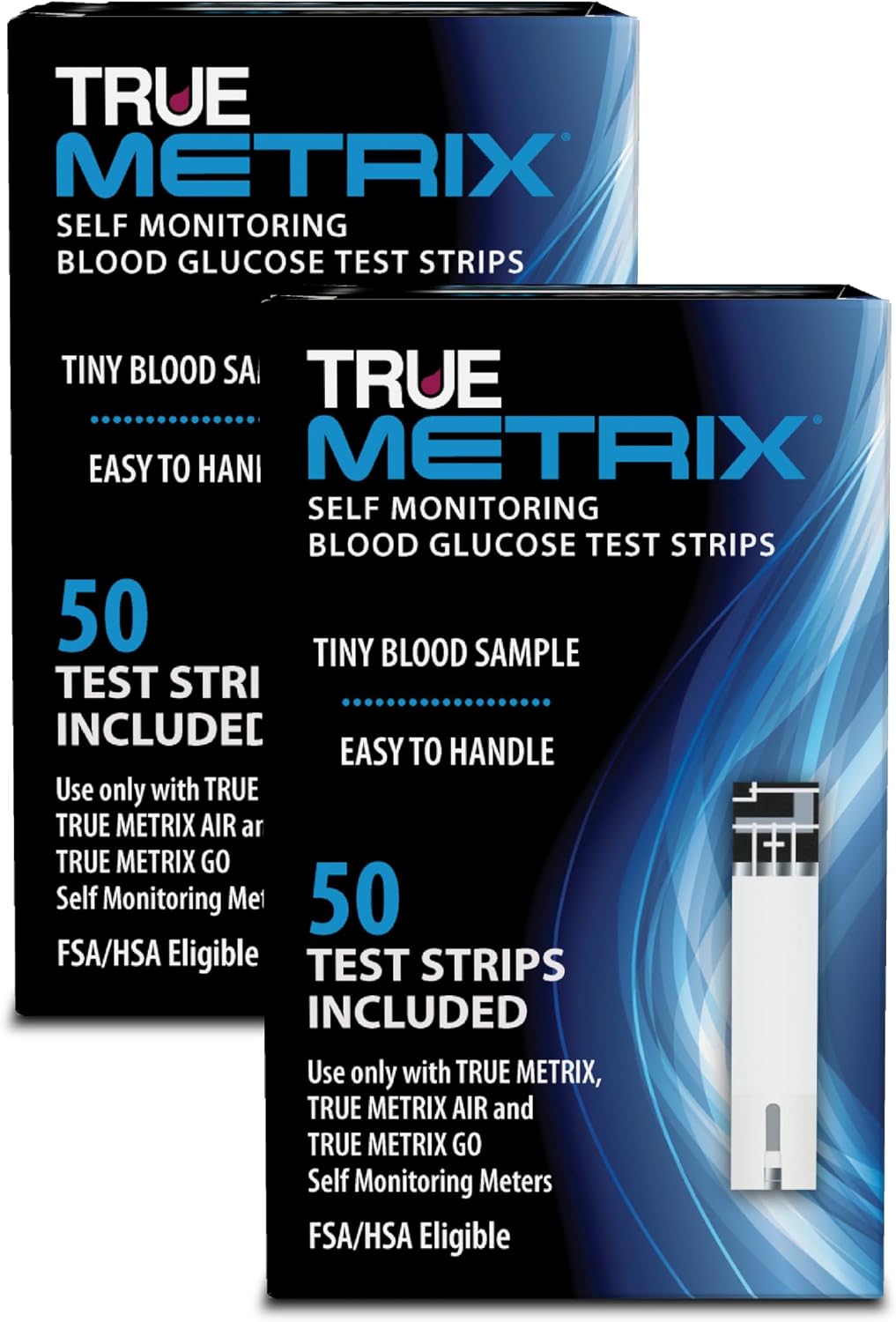 TRUE METRIX Self Monitoring Blood Glucose Test Strips, 50 Count | Blood Glucose Test Strips Compatible with TRUE METRIX Family of Self Monitoring Blood Glucose Meters, Fast and Easy to Use