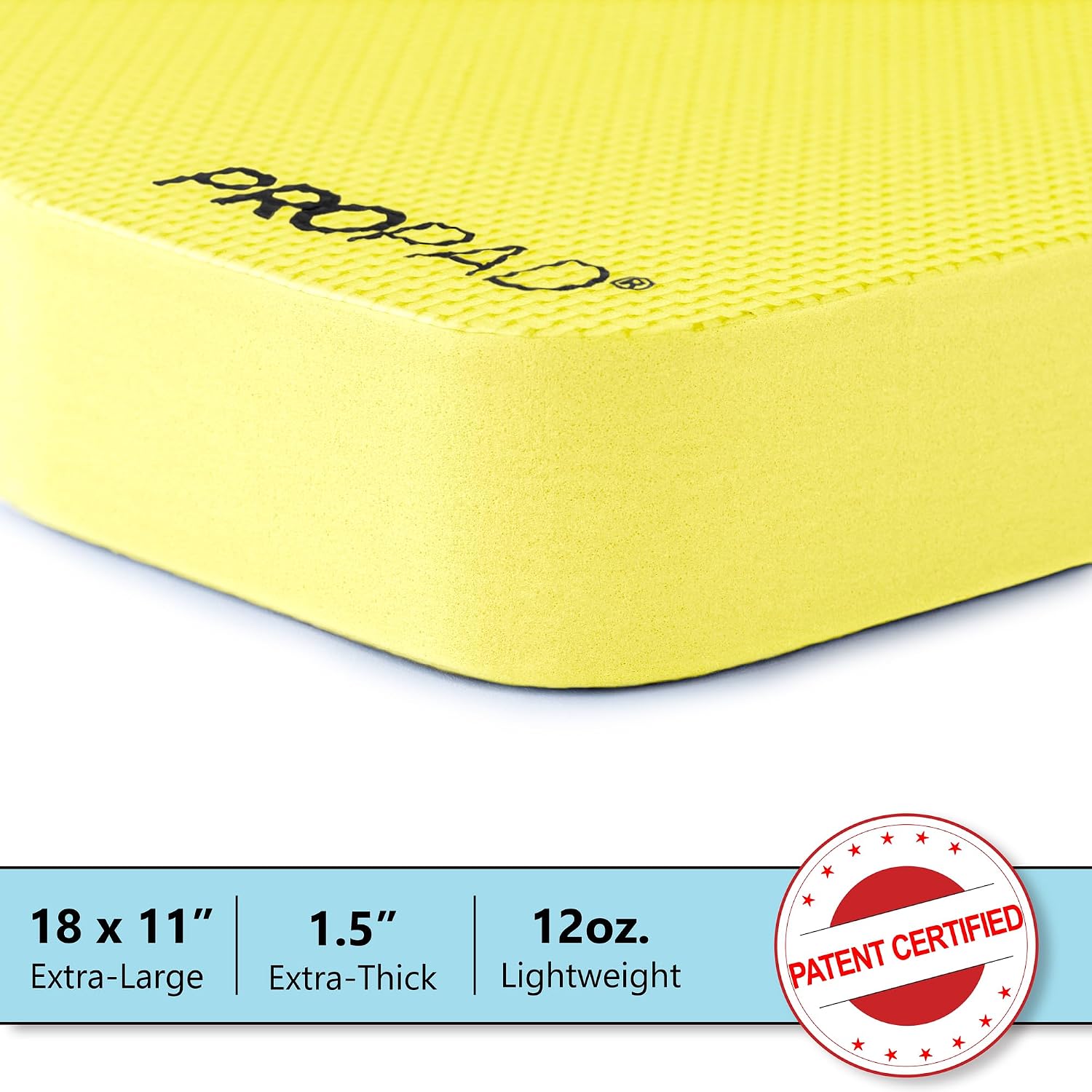 Thick Kneeling Pad, Garden Kneeler for Gardening, Bath Kneeler for Baby Bath, Kneeling Mat for Exercise & Yoga, Knee Pad for Work, Floor Foam Pad, Extra Large (XL) 18 x 11 x 1.5 Inches, Blue