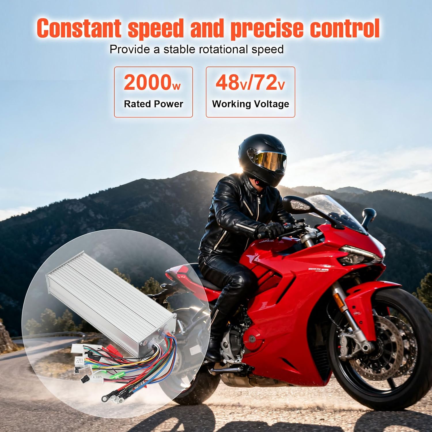 48V/72V 2000W Electric Bicycle Brushless Motor Speed Controller for E-Bike & Scooter | Brushless Motor Speed Controller 48-72V 2000W Scooter