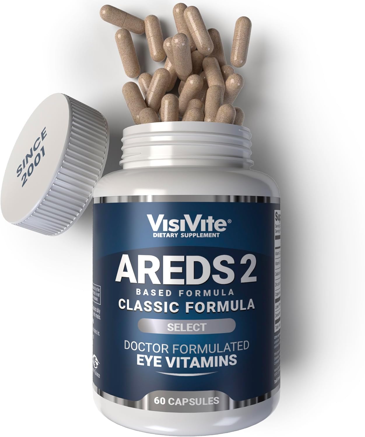VisiVite Doctor Formulated AREDS 2 Select Eye Vitamins, 60 Capsules | Macular Support Formula