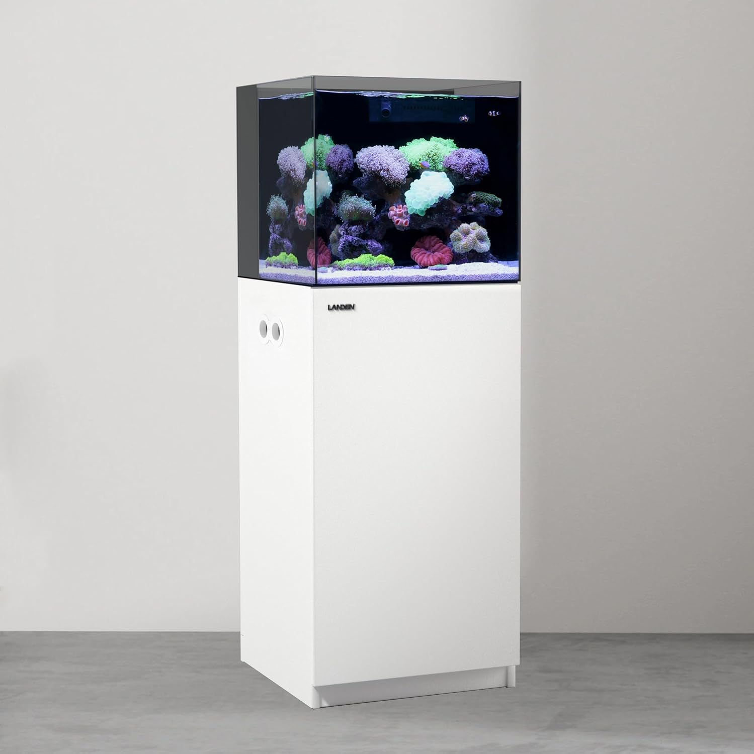 LANDEN Wooden Aquarium Stand & Cabinet, 20 Gallon Fish Tank, 17.7x17.7in
