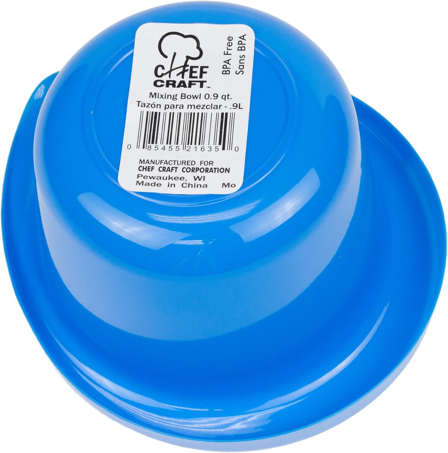 Chef Craft Select Plastic Mixing Bowl Set, 5 Piece, Multiple Color