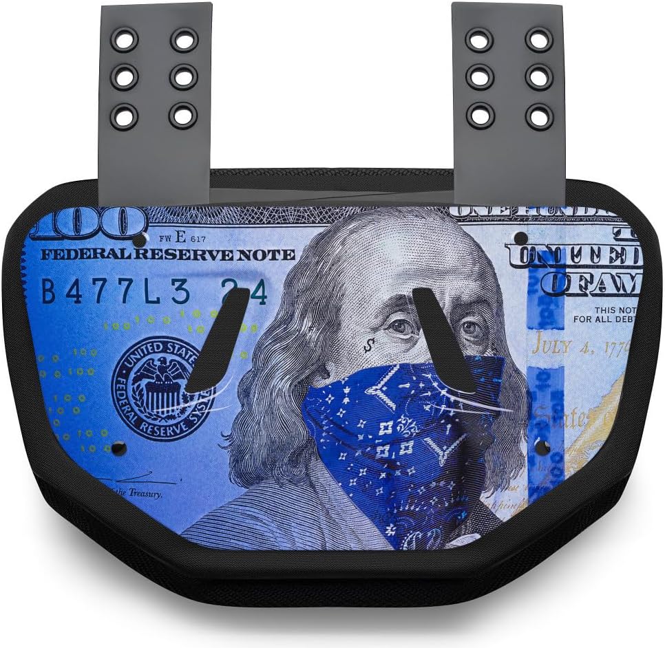 Battle Sports Novelty Football Back Plate, Kids, Adults