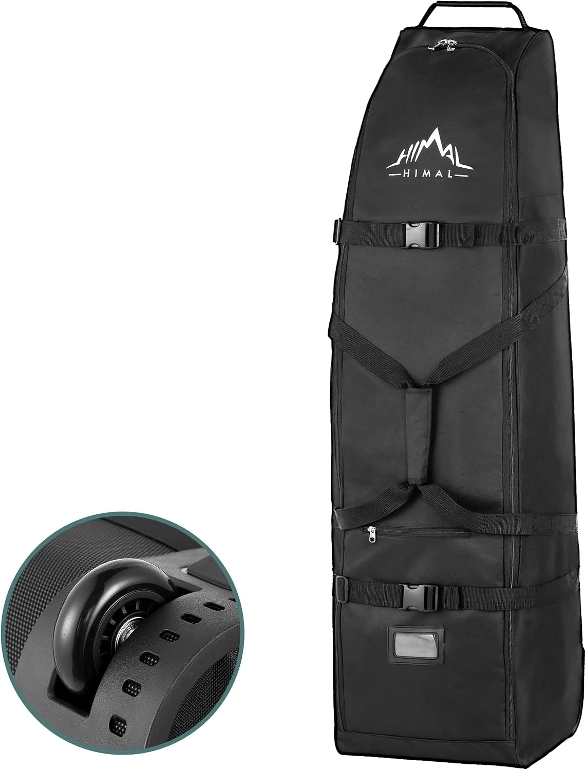 Himal Outdoors Soft-Sided Golf Travel Bag with Wheels, 600D Oxford Fabric | Water-Resistant 600D Oxford, Soft-Sided Design, Rolling Wheels, Excellent Zipper, Universal Fit, Airline Travel
