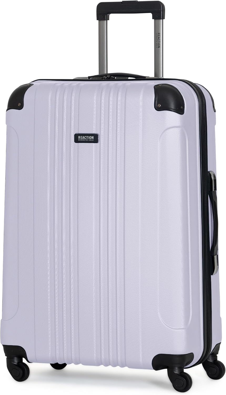 Kenneth Cole REACTION Out of Bounds Lightweight Hardshell 4-Wheel Spinner Luggage, Teal, 20-Inch Carry On