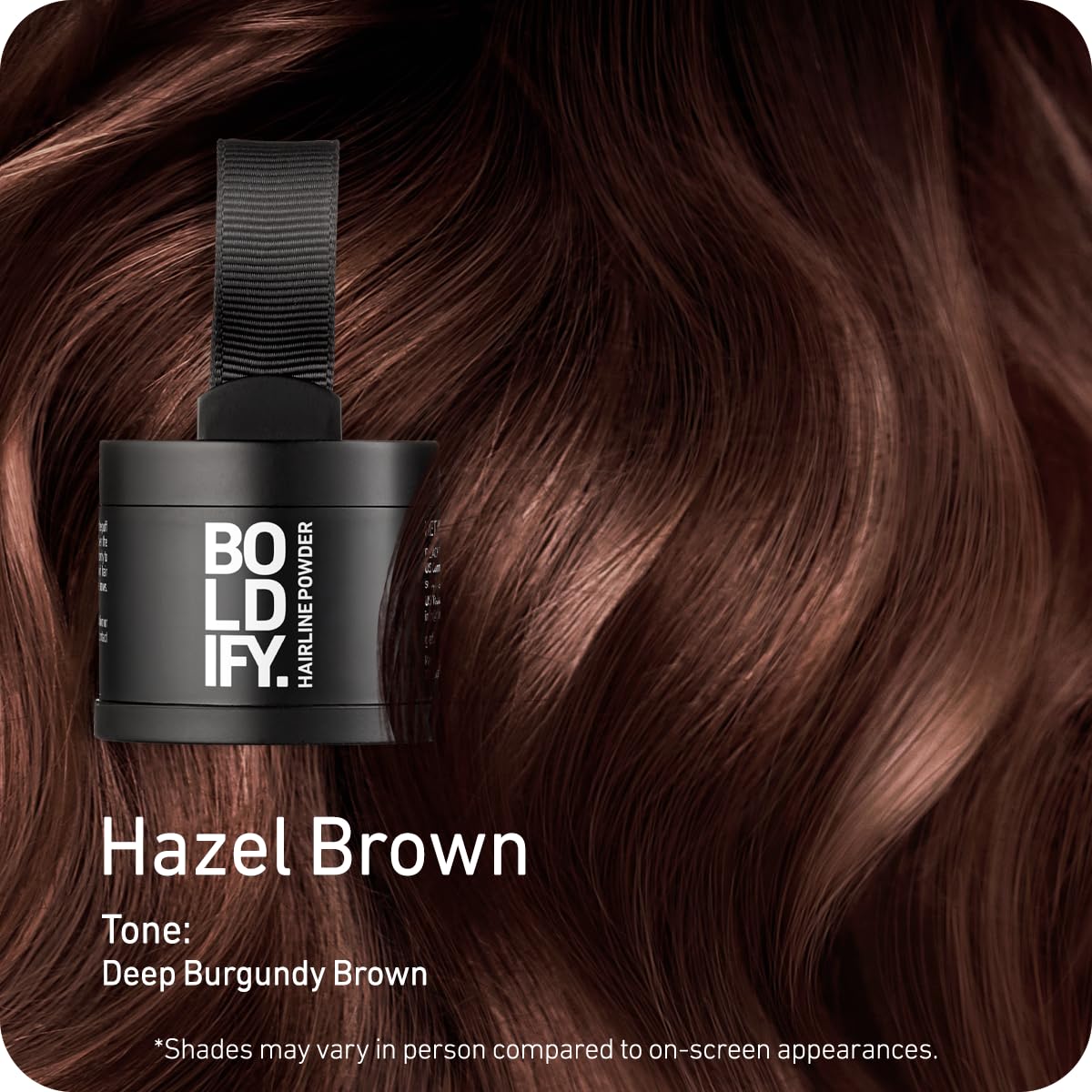 Boldify Hairline Powder, Root Touch Up Hair Color Dark Brown 4g