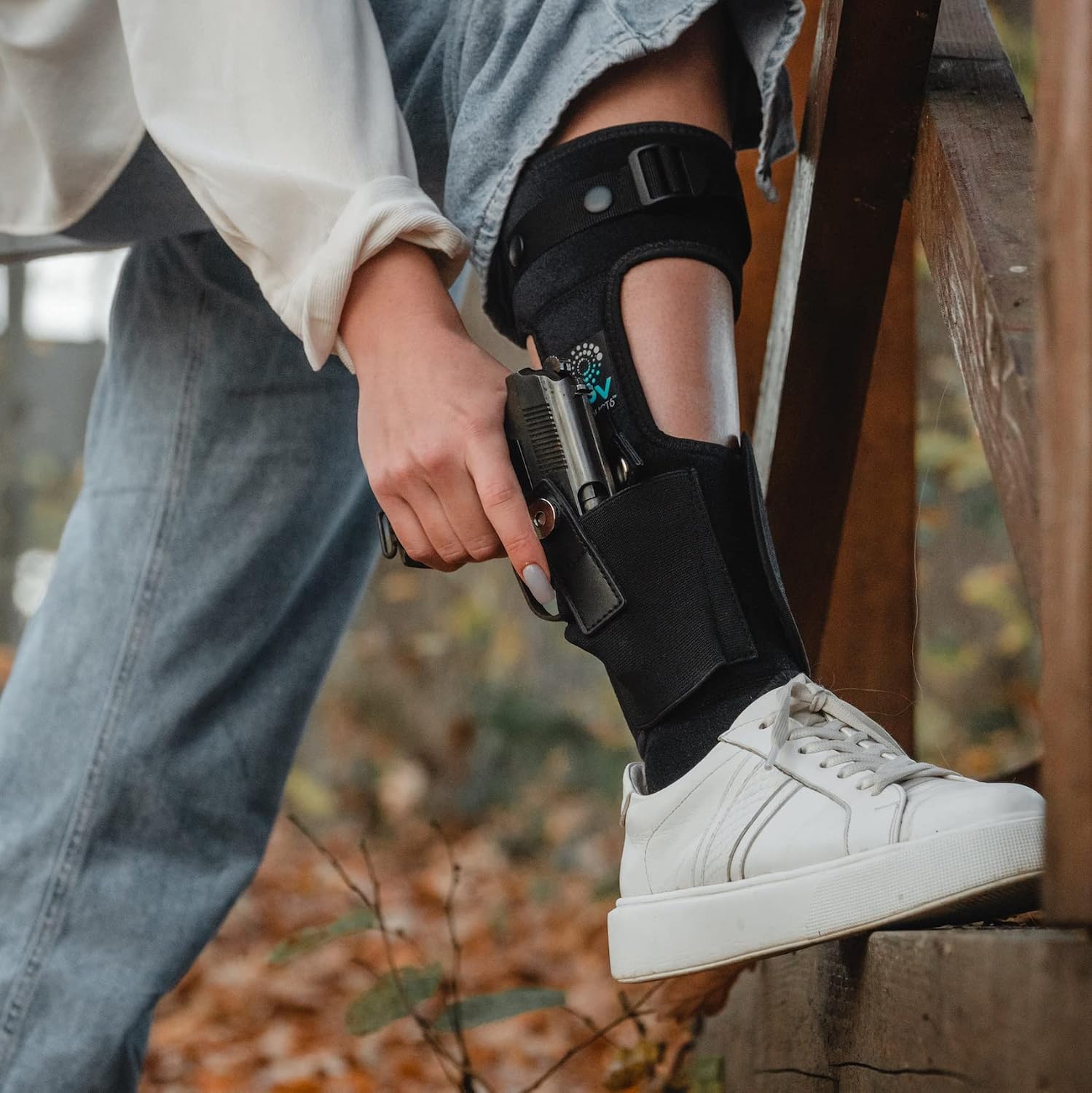 Premium Ankle Holster for Deep Concealment, 9mm 380 | Upgraded Version | Comfortable & Durable | Fits Glock 43 26 19, Ruger LCP, SIG P365, Springfield, Shield 9mm, Bodyguard 380 and Most other Pistols