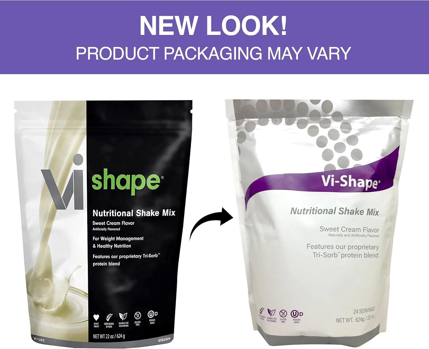 Vi-Shape - Original Nutritional Shake Mix Sweet Cream Flavor - Pack of 1 | ViSalus, Plant-Based Protein, Meal Replacement, Sweet Cream Flavor, Fiber