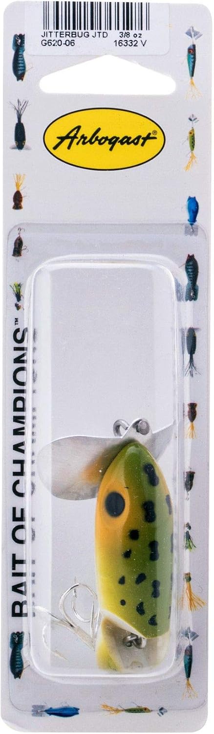 Arbogast Jitterbug Topwater Bass Fishing Lure - Excellent for Night Fishing