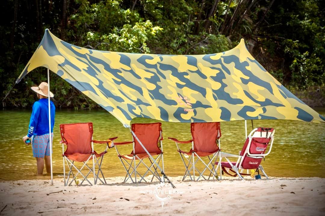 Neso Sidelines Grande Sports Tent - Lightweight and Portable Sun Shelter and Shade Tent for Outdoor Activities - Patented Reinforced Corners - UPF