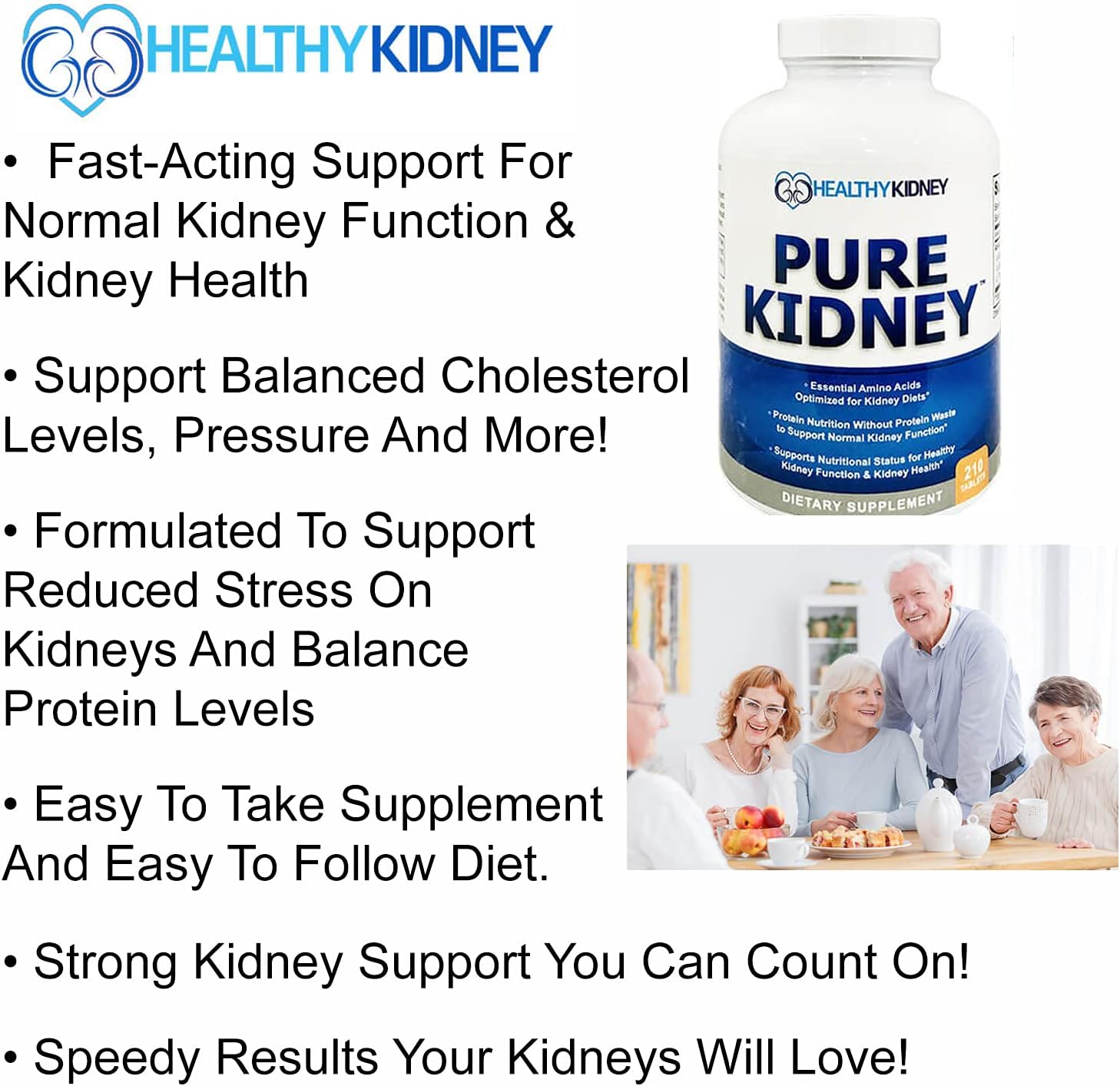 Pure Kidney Health Supplement and Renal Diet Cookbook for Rejuvenation