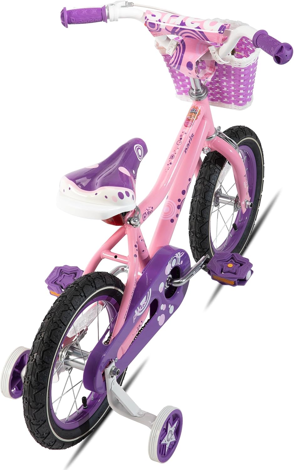 JOYSTAR Paris Girls Bike with Training Wheels for Ages 3-10Y