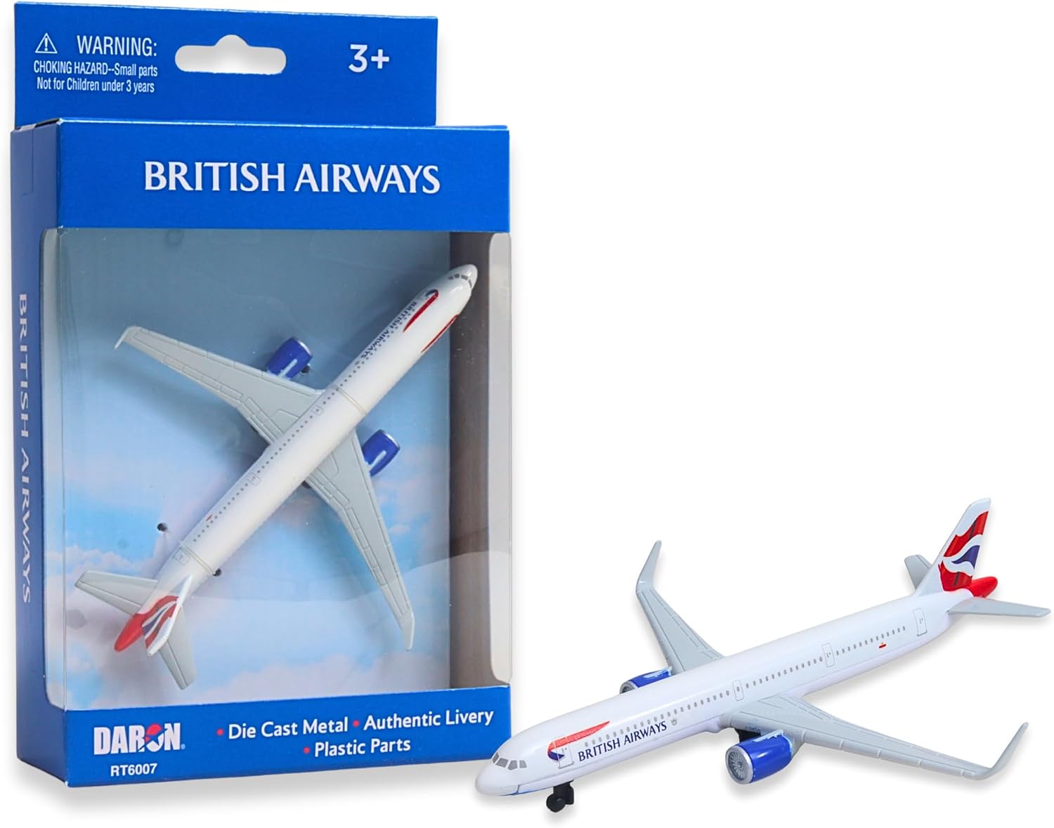 Daron British Airways Concorde Single Plane Toy , White Small
