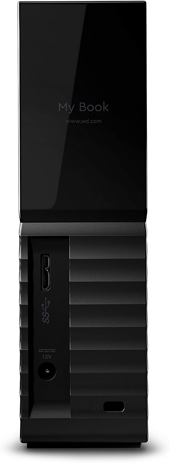 Western Digital 6TB My Book Desktop External Hard Drive, USB 3.0, External HDD with Password Protection and Auto Backup Software - WDBBGB0060HBK-NESN