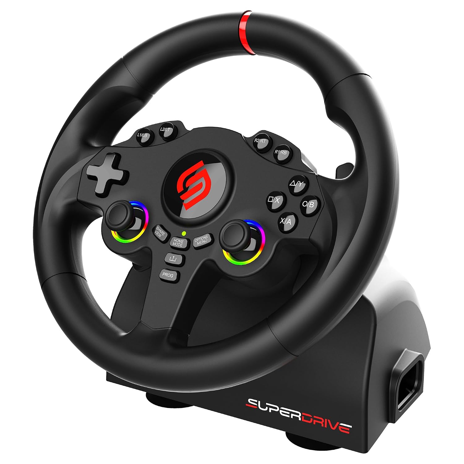 SUBSONIC Racing SV250 Gaming Steering Wheel Switch 2, PS4, Xbox & PC – 180°