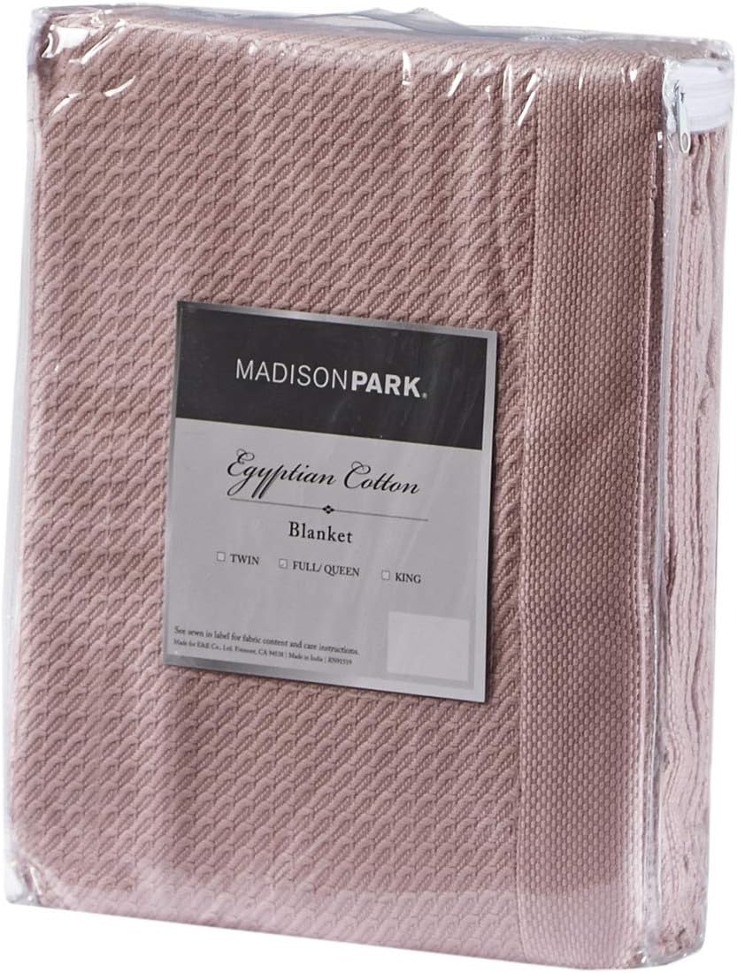 Madison Park 100% Egyptian Cotton Summer Blanket Full Queen Size Teal
