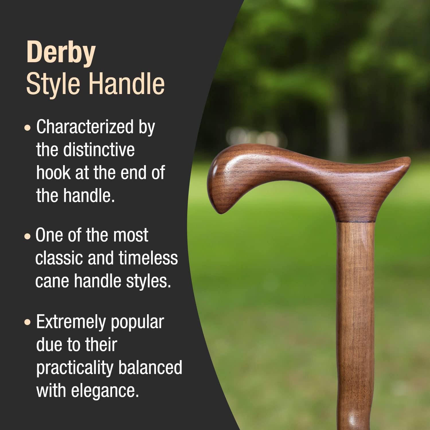 Brazos Handcrafted Wood Walking Cane, Twisted Cocobolo, Derby Style Handle, for Men & Women, Made in the USA, 37"
