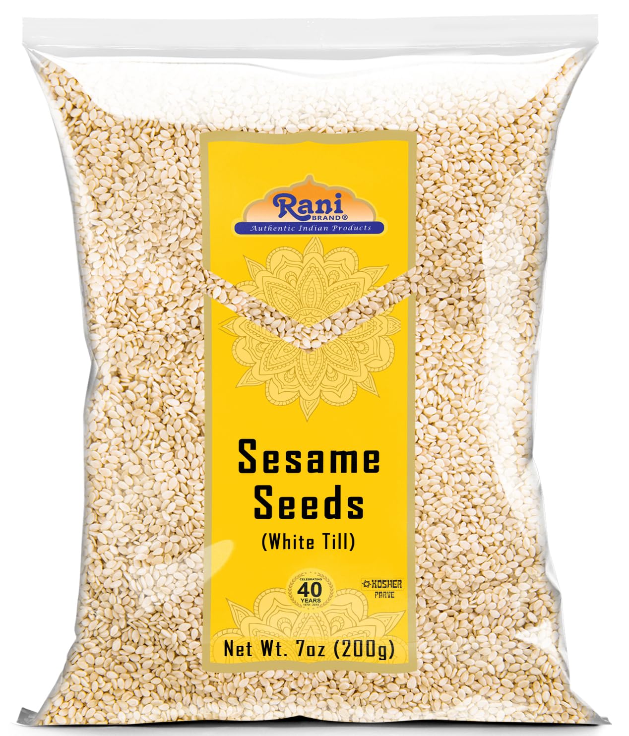 Rani Sesame Seeds Whole Brown, Raw (Till) 28oz (800gm) ~ All Natural | Gluten Friendly | NON-GMO | Vegan | Indian Origin