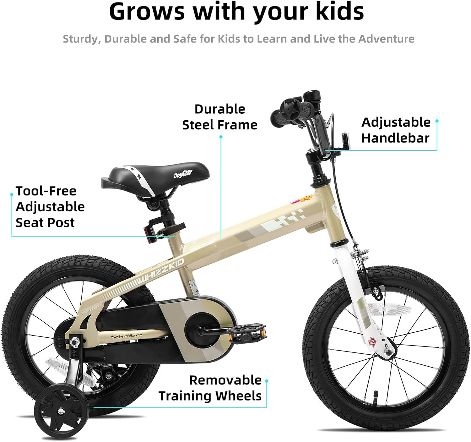 JOYSTAR Whizz 12-20" Kids Bike for Toddler & Kids Ages 2-10Y