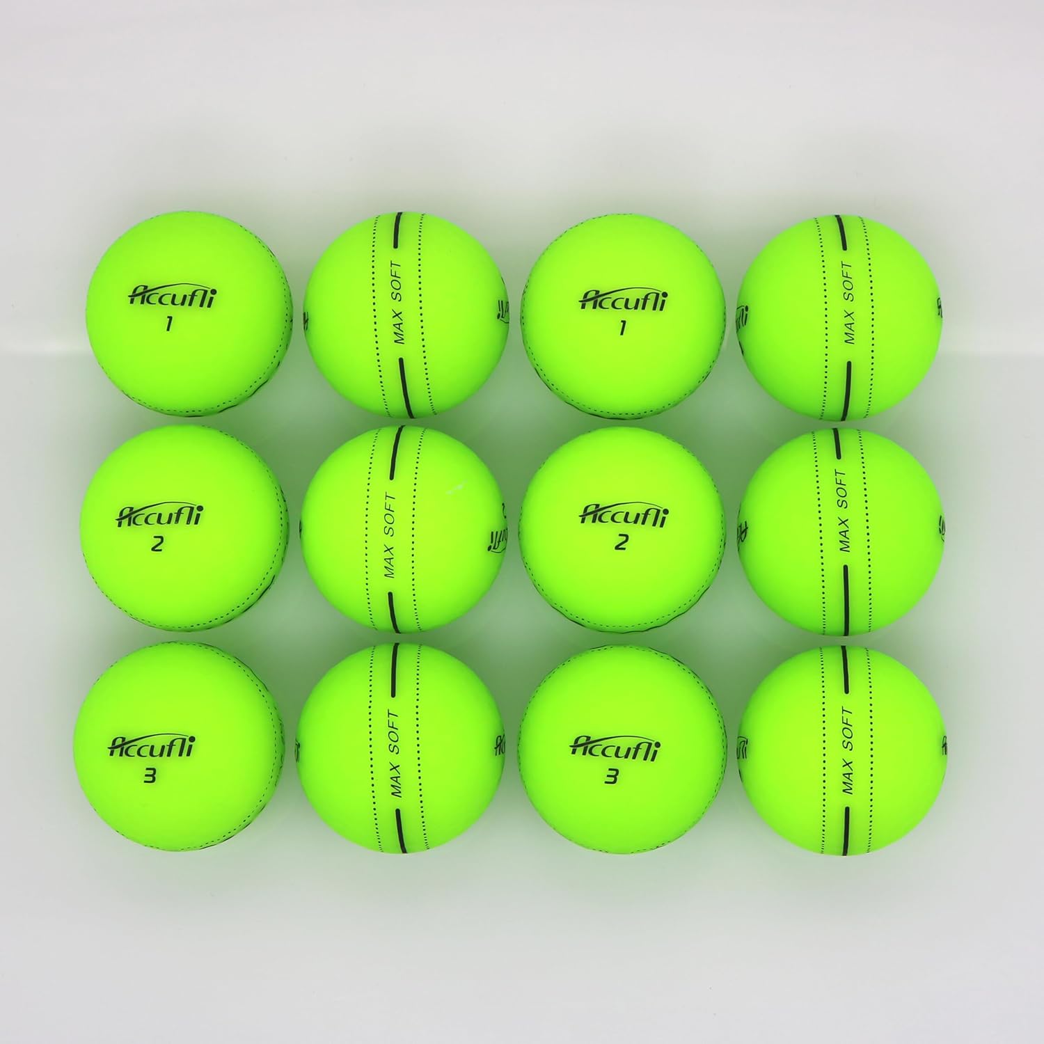 ACCUFLI Max Soft Matte Golf Balls