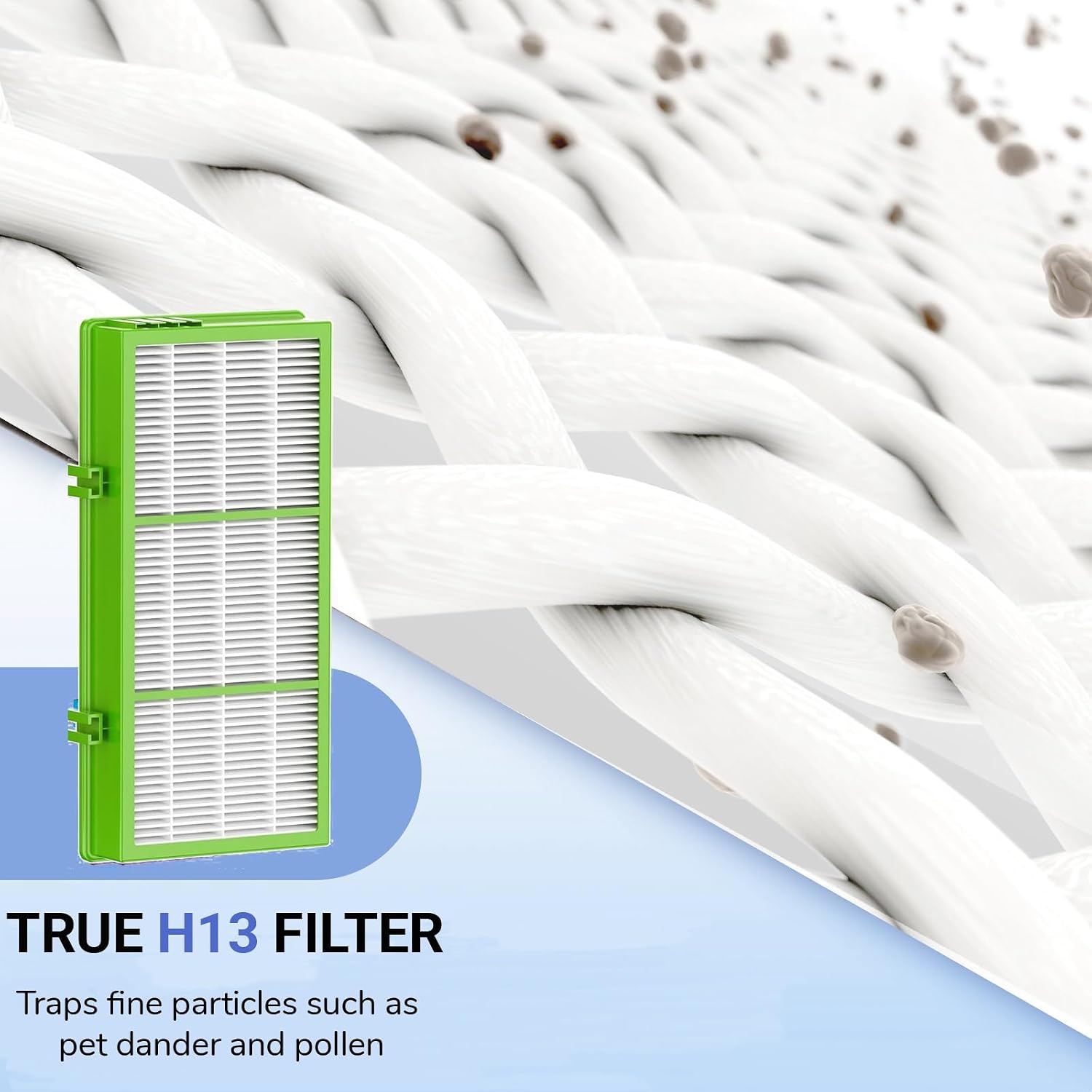 Aer1 Filter Replacement for Holmes AER1 Air Purifiers, 4 True Air Filters + 8 Carbon Booster Filters for Replacement Parts # HAPF300AH-U4R, HAP242-NUC