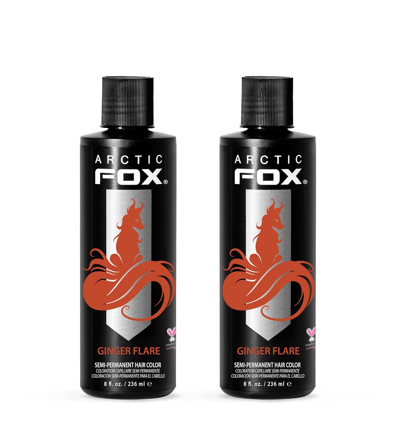 ARCTIC FOX Virgin Pink Semi-Permanent Hair Color - Vegan - 4 fl oz | Vivid and Vibrant, Cruelty Free, Ammonia Free, Peroxide Free, , Cream Formula