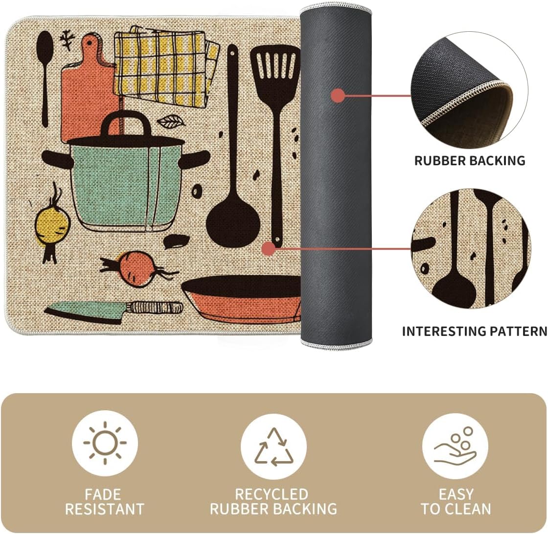 Artoid Mode The Kitchen is The Heart of The Home Kitchen Mats Set of 2