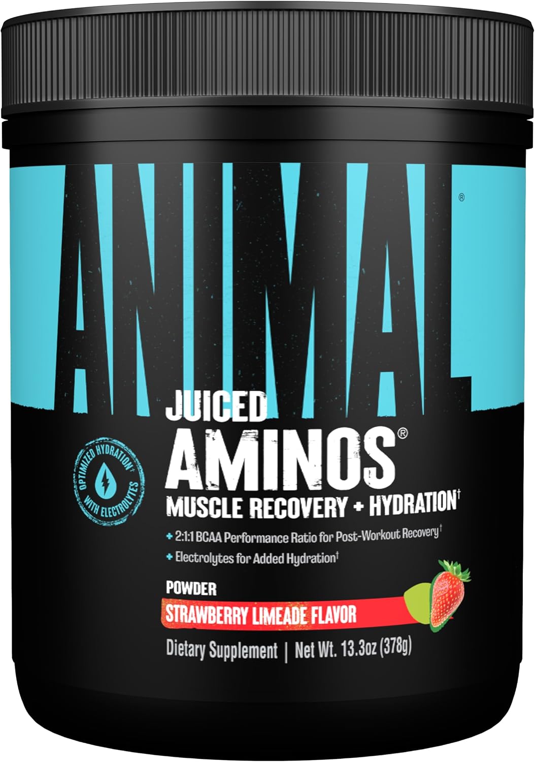 Animal Juiced Amino Acids - BCAA Powder EAA Matrix Plus Hydration with Electrolytes and Sea Salt Anytime Recovery and Improved Performance, Grape Flavor, 30 Servings