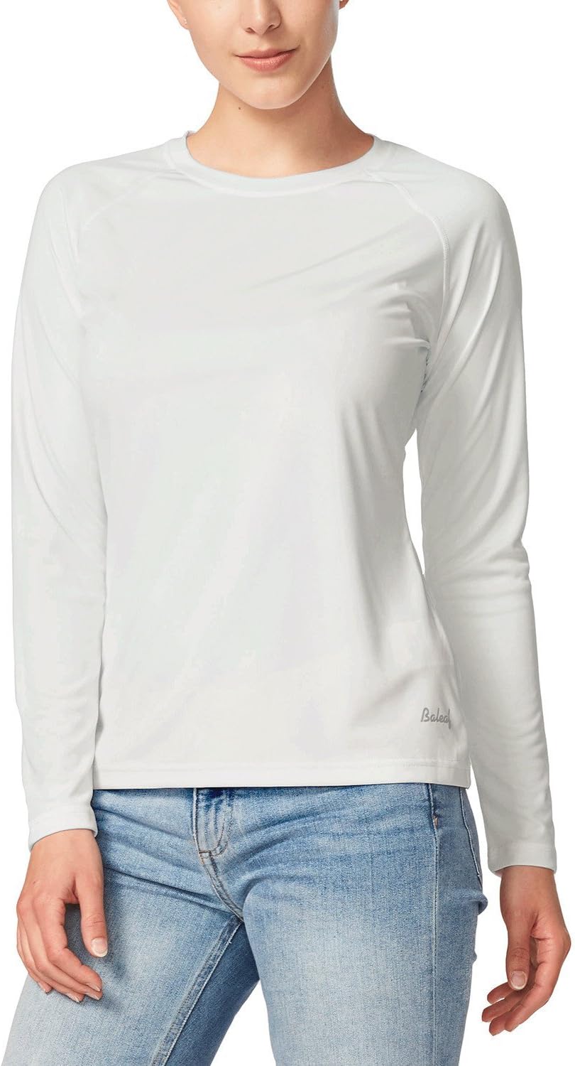 baleaf Women's UPF 50+ Sun Shirts Long Sleeve Stretchy Quick Dry | Lightweight, Rash Guard, UPF 50+ Sun Protection, Breathable Comfort material for Hking Workout, Excellent for hot weather