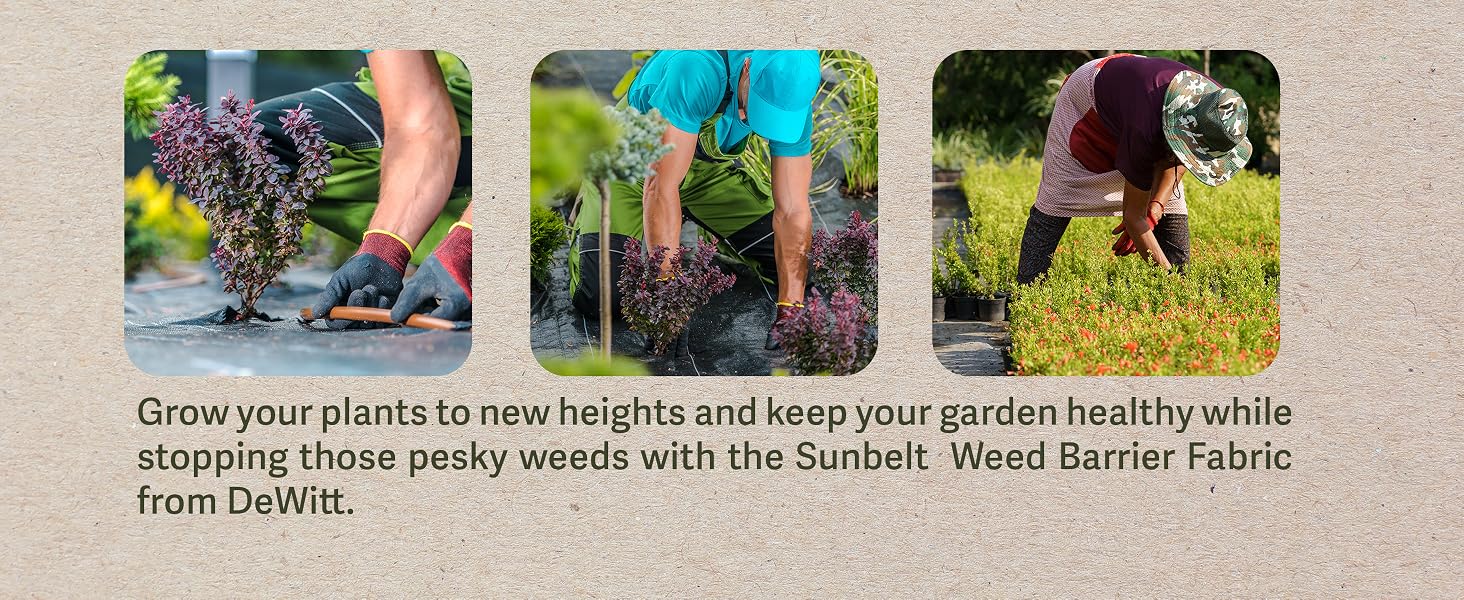 DeWitt Sunbelt 3.2oz 4' x 100' Woven Weed Barrier Landscape Fabric Ground Cover