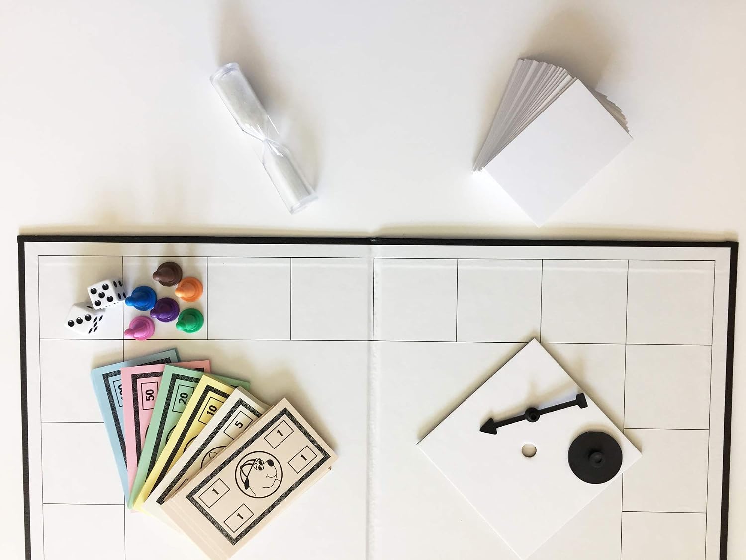 Make Your Own Board Game Kits (Bundle of 4) with 18"x18" Quad Fold Board with Printed Frame