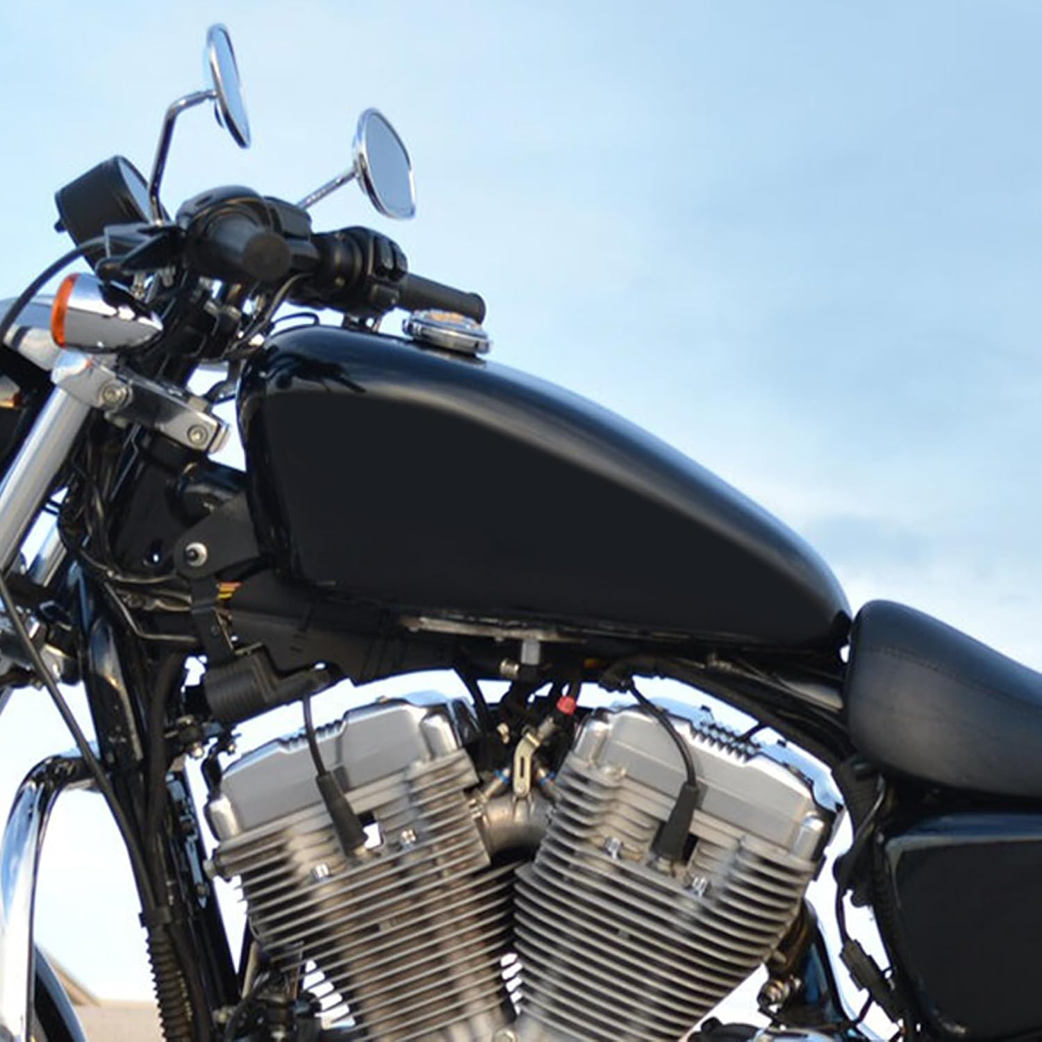 SLMOTO 3.4 Gallon Motorcycle Gas Tank W/Cap Fit For Honda Rebel 250 CMX250