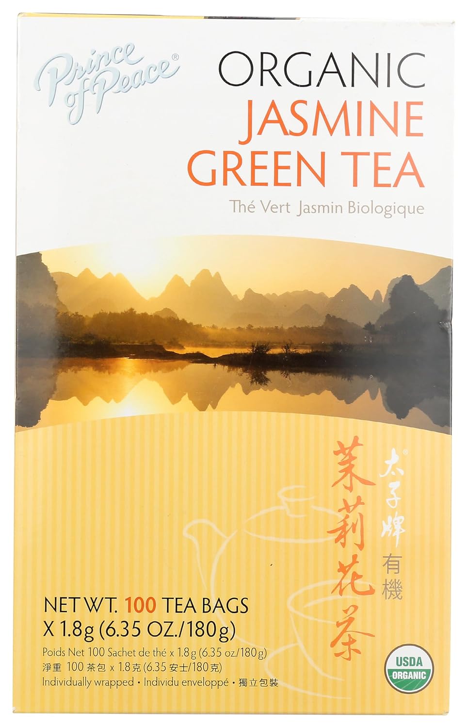 Prince of Peace® Organic Jasmine Green Tea 100 ct