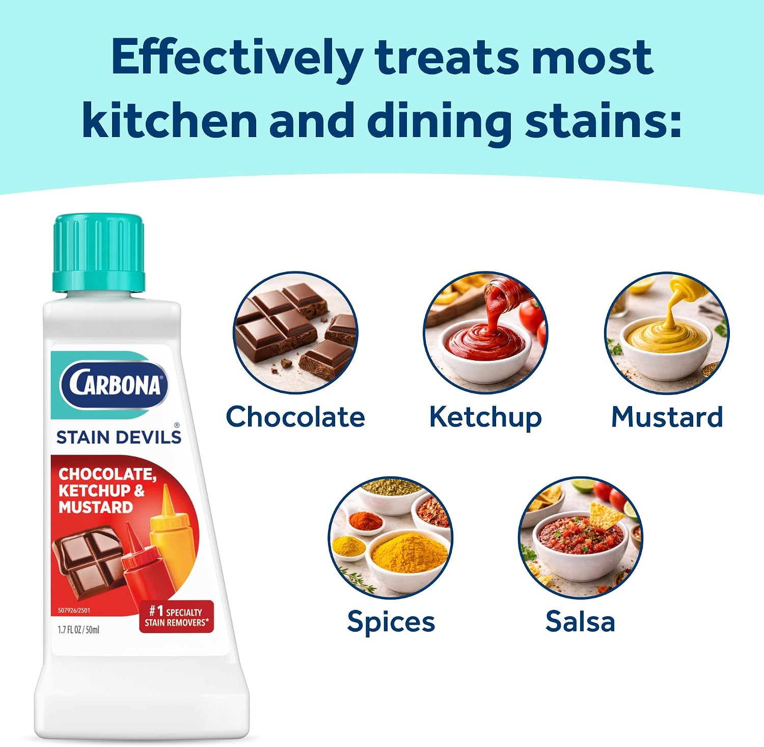 Carbona Liquid Stain Devil Food Clean Up Combo Set | Spot Stain Remover for Clothes