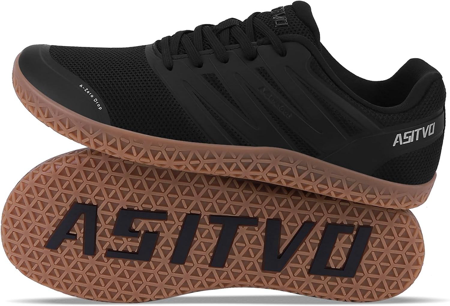 ASITVO Wide Men's Barefoot Zero Drop Sole Minimalist Sneakers Walking Shoes | Width Toe Box Cross Trainer Gym TPU Toe No-Sew Upper Grounding