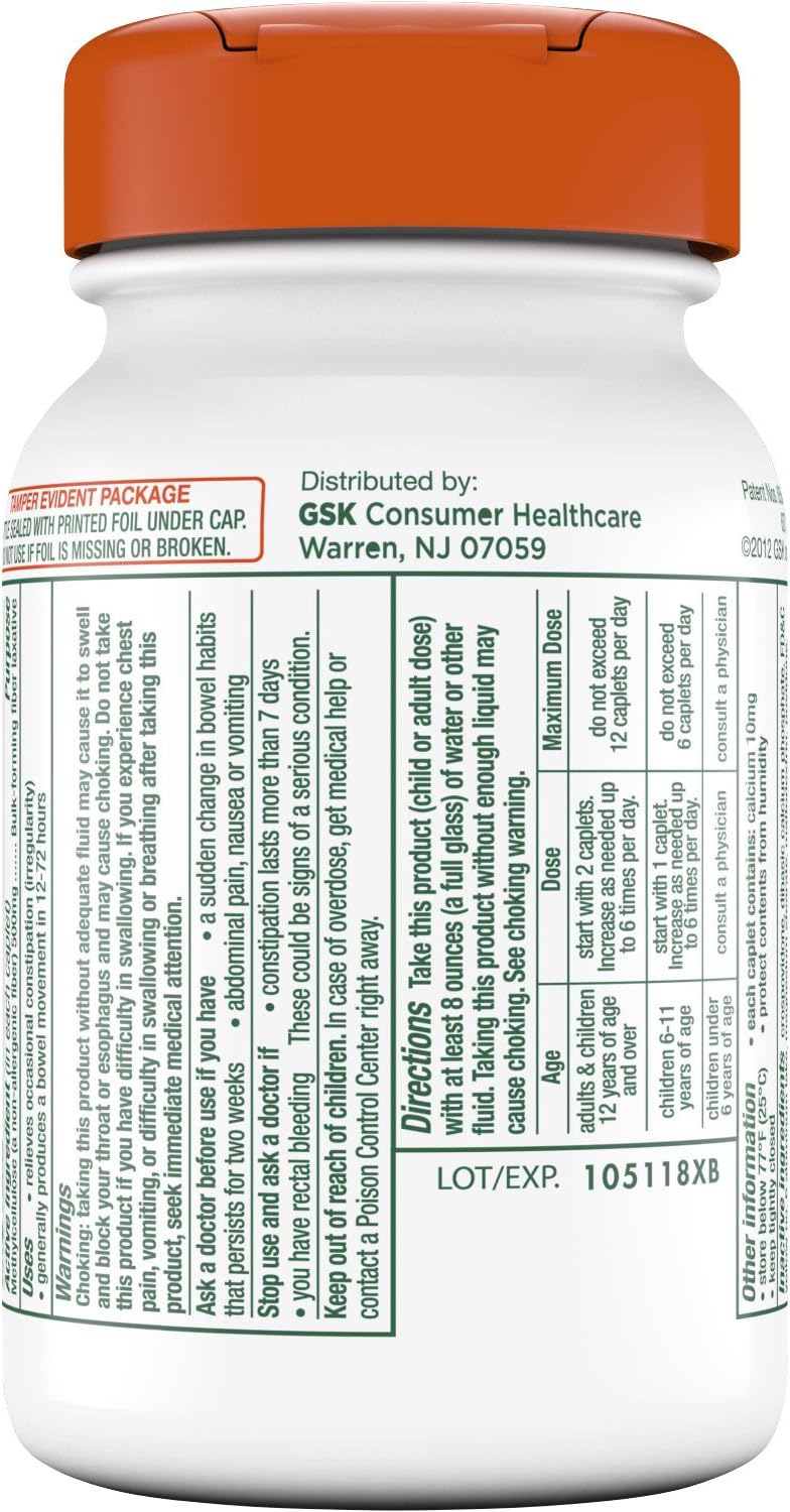 Citrucel Powder Fiber Therapy for Occasional Constipation Relief, 16.9 oz | Sugar Free, Methylcellulose Fiber Therapy for Irregularity That Won't Cause Gas, Orange Flavor