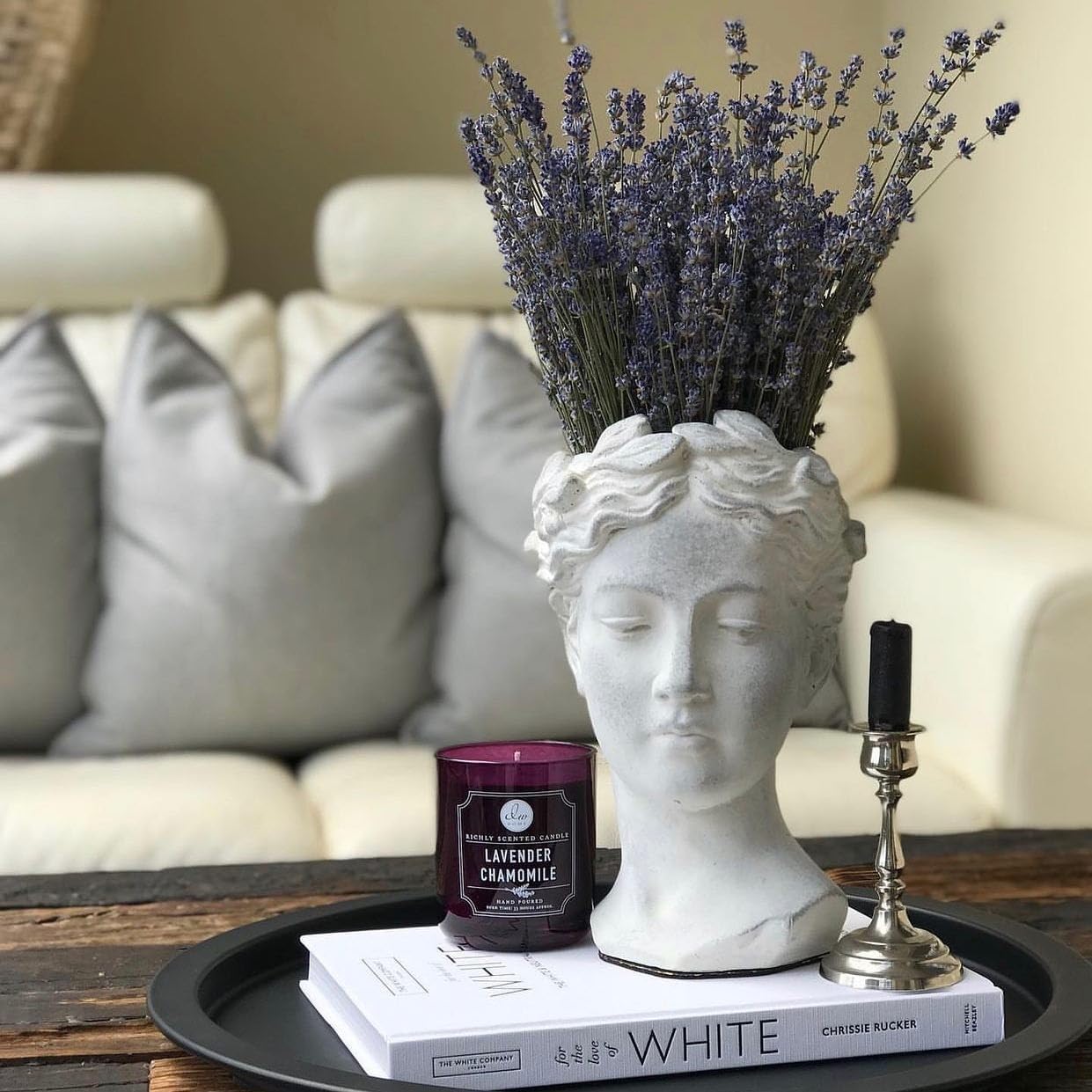 DW Home Relaxing Lavender Scented Candle for Home, 9 oz, 8.8 oz Candle Jar, Up to 33H Burn Time, Luxury Scented Candle for Relaxation, Gifting, Home Décor