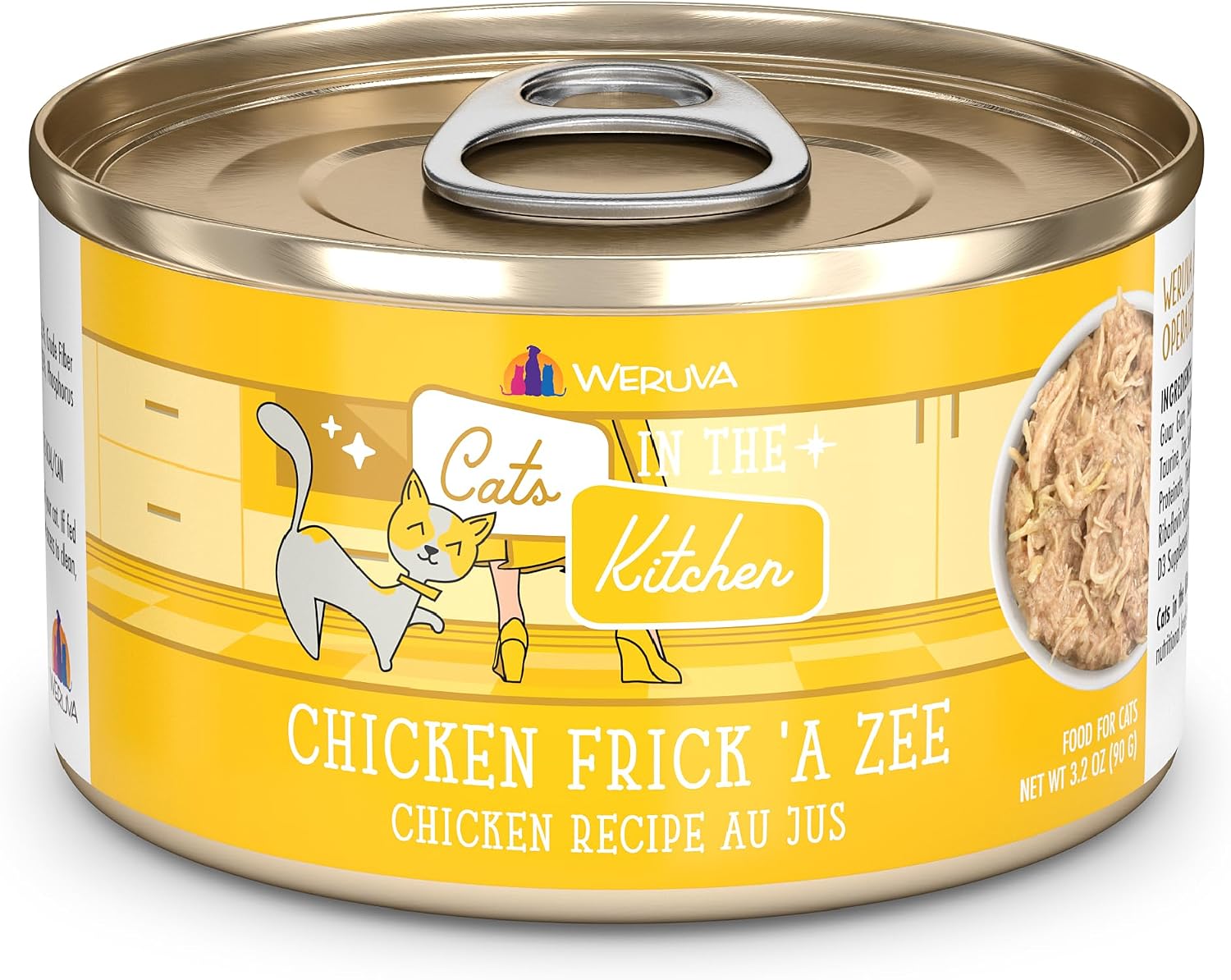 Weruva Cats in the Kitchen, Kitchen Cuties Variety Pack, Wet Cat Food, 3.2oz Can (Pack of 12)