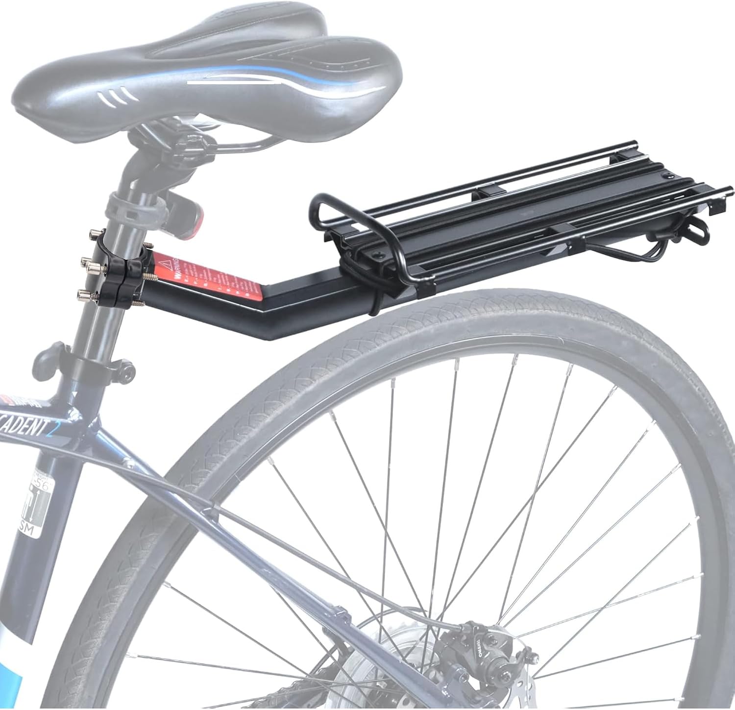 Lumintrail Bike Cargo Rack, Seatpost Mounted Bicycle Luggage Carrier with 20 LBs Weight Capacity for Trunk Bags