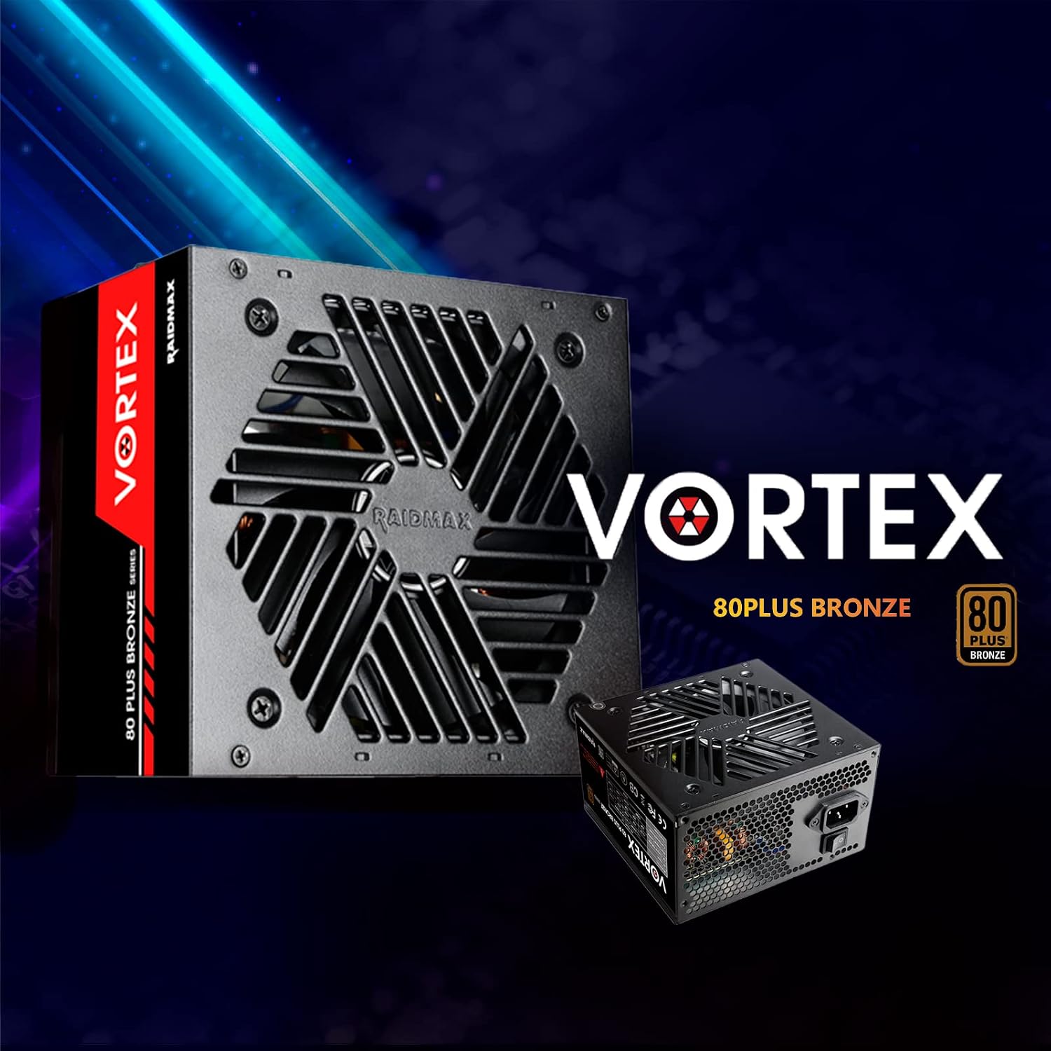 RAIDMAX Vortex 700watts 80+ Certified Bronze ATX Power Supply, Continuous Power with 120mm Quiet Fan