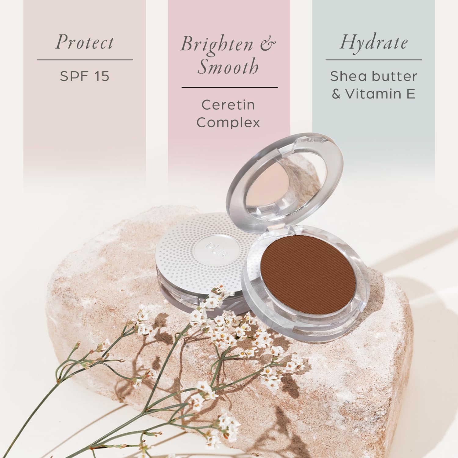 PÜR 4-in-1 Pressed Mineral Makeup Powder Foundation with SPF 15 | Buildable Foundation Coverage - Smooth, Even-Looking Complexion Makeup Delivers Custom Coverage and Comfortable Everyday Wear