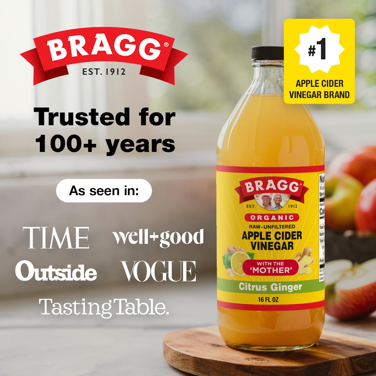 Bragg Organic Apple Cider Vinegar with the Mother - 16 fl oz