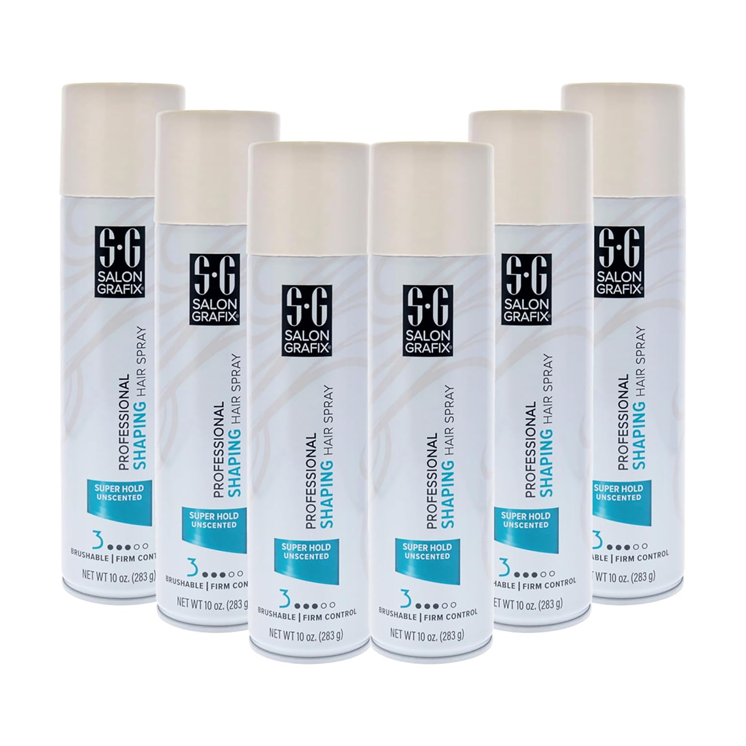 Salon Grafix Shaping Hair Spray - Brushable and Freshly Scented Hairspray for Women and Men - Professional Quality Result - Extra Super Hold - 2 pc