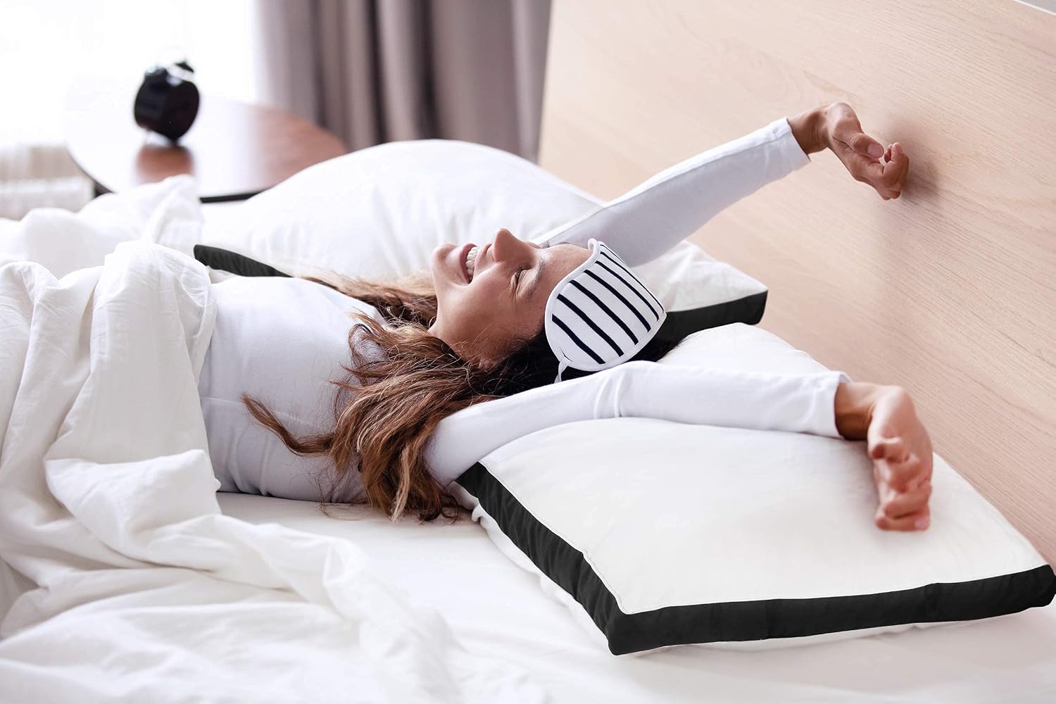 Utopia Bedding Gusset Bed Pillow, Hotel Pillows King Size Set of 2, White