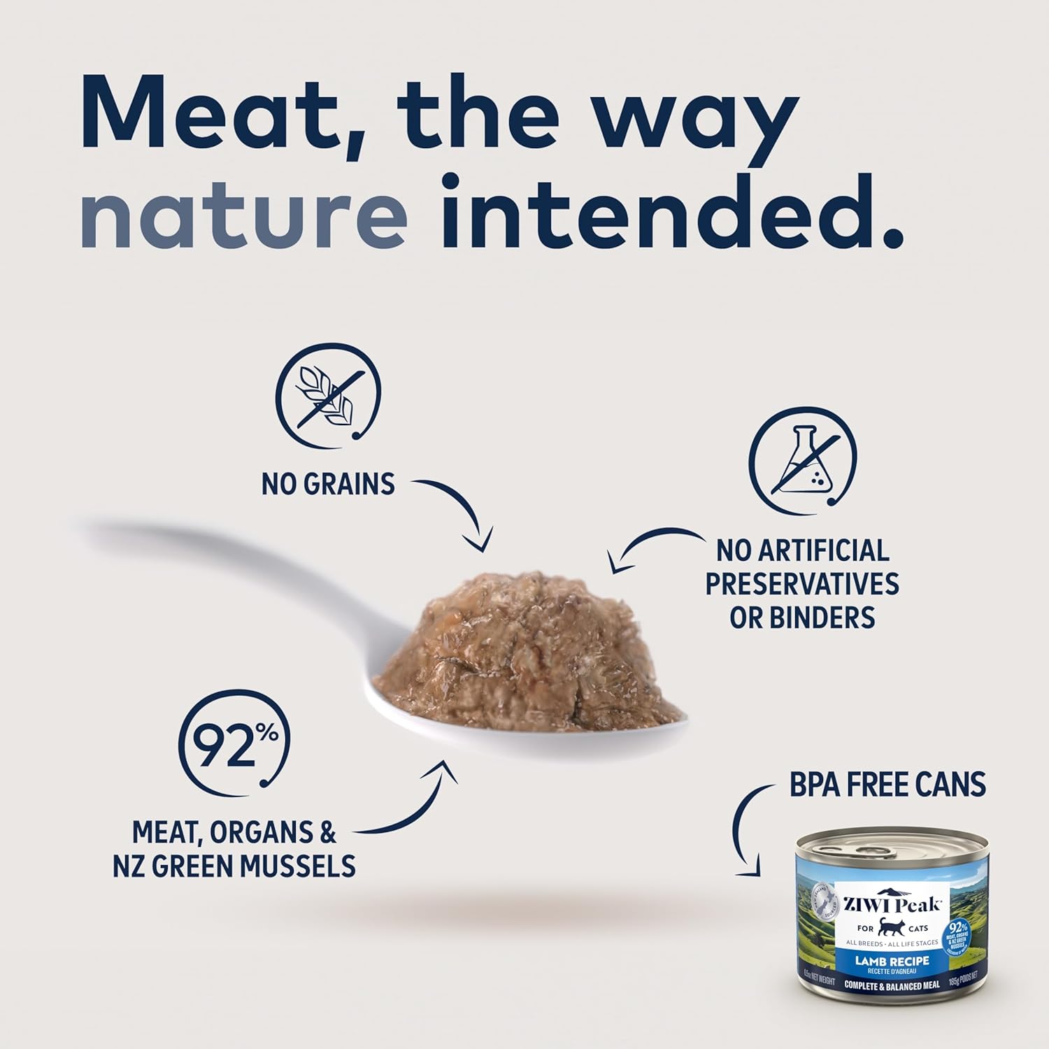 ZIWI Peak Wet Cat Food – All Natural, High Protein, Grain Free, Limited Ingredient, with Superfoods (Venison, Case of 12, 6.5oz Cans)