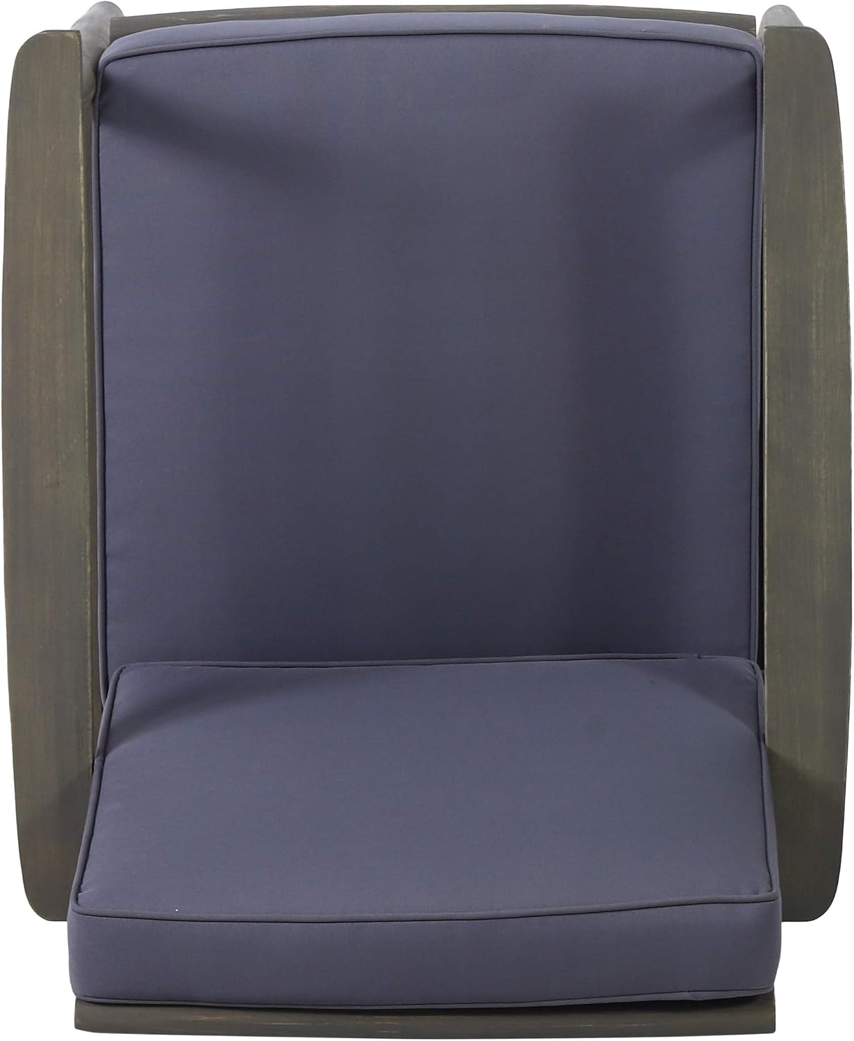 Christopher Knight Home Willowbrook Outdoor Club Chair with Cushion - Acacia Wood - Black (Set of 2)