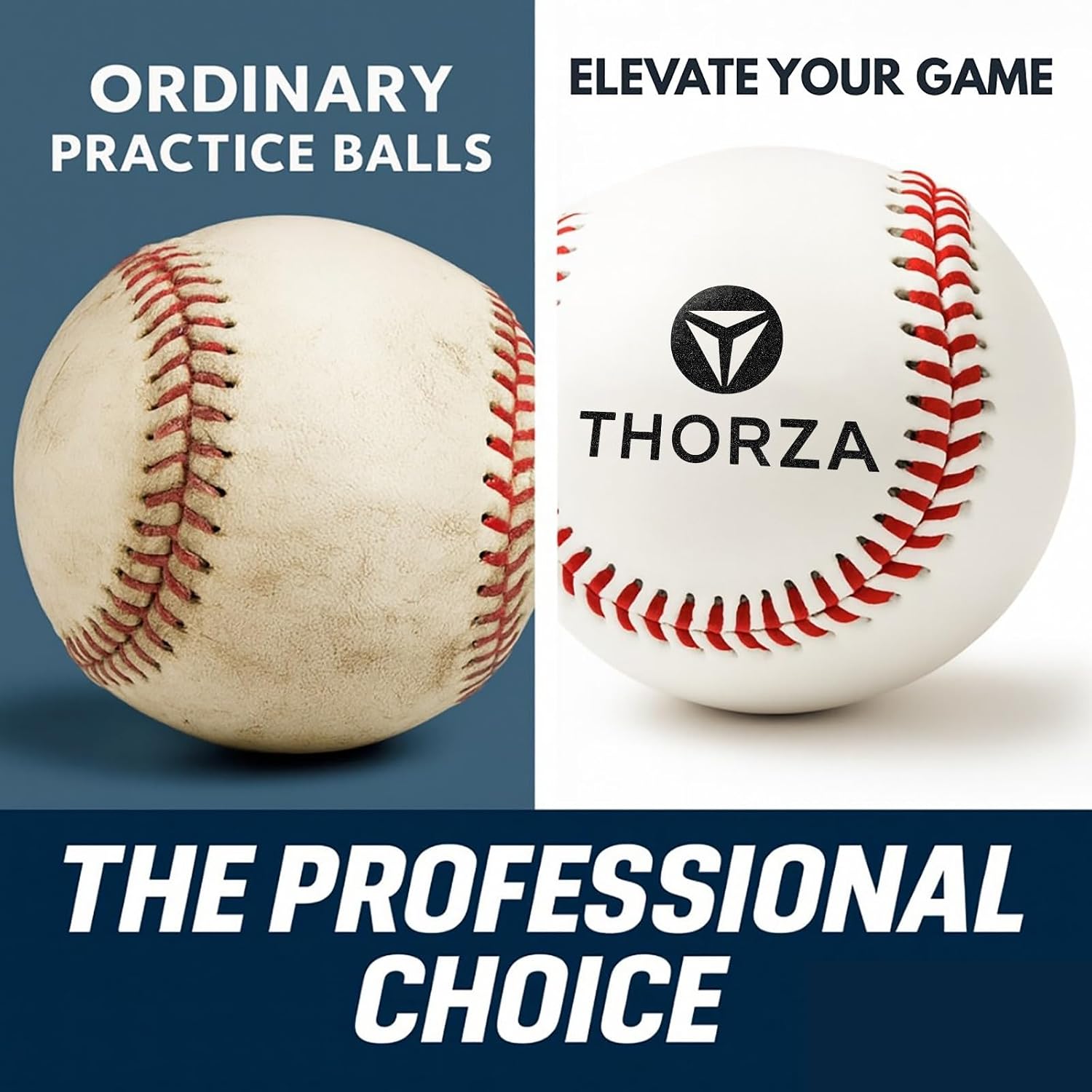 Thorza Weighted Baseballs for Pitching & Throwing Training - Velocity Building Balls for Hitting Practice & Strength Development - Youth to Pro