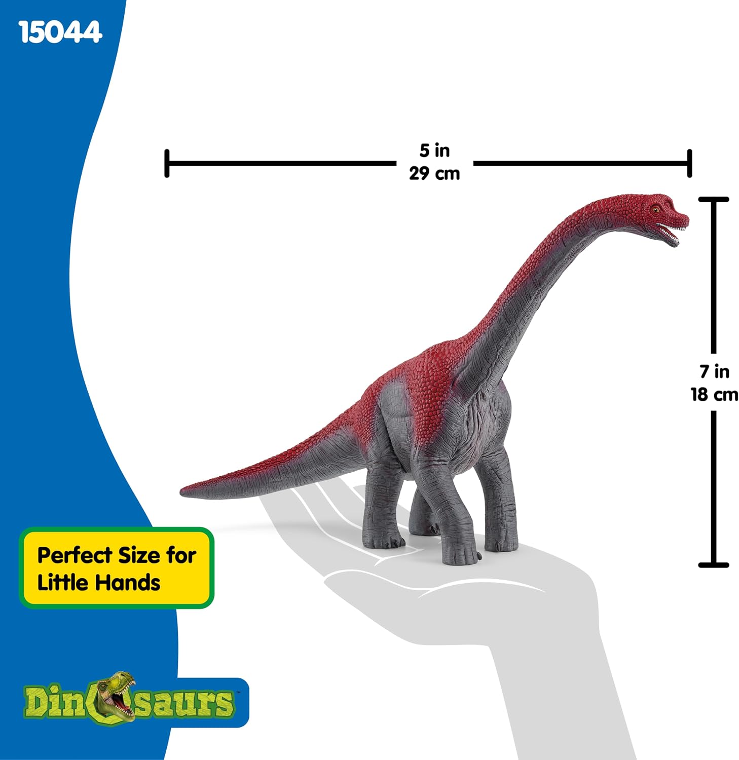 Schleich Dinosaurs - Brachiosaurus Toy Dino Figurine - Kids Ages 4+ | 14581 | Dinosaur Figurine, Realistic Animal Toys, Dino Figure for Boys and Girls, Screen-Free Imaginative Pretend Play