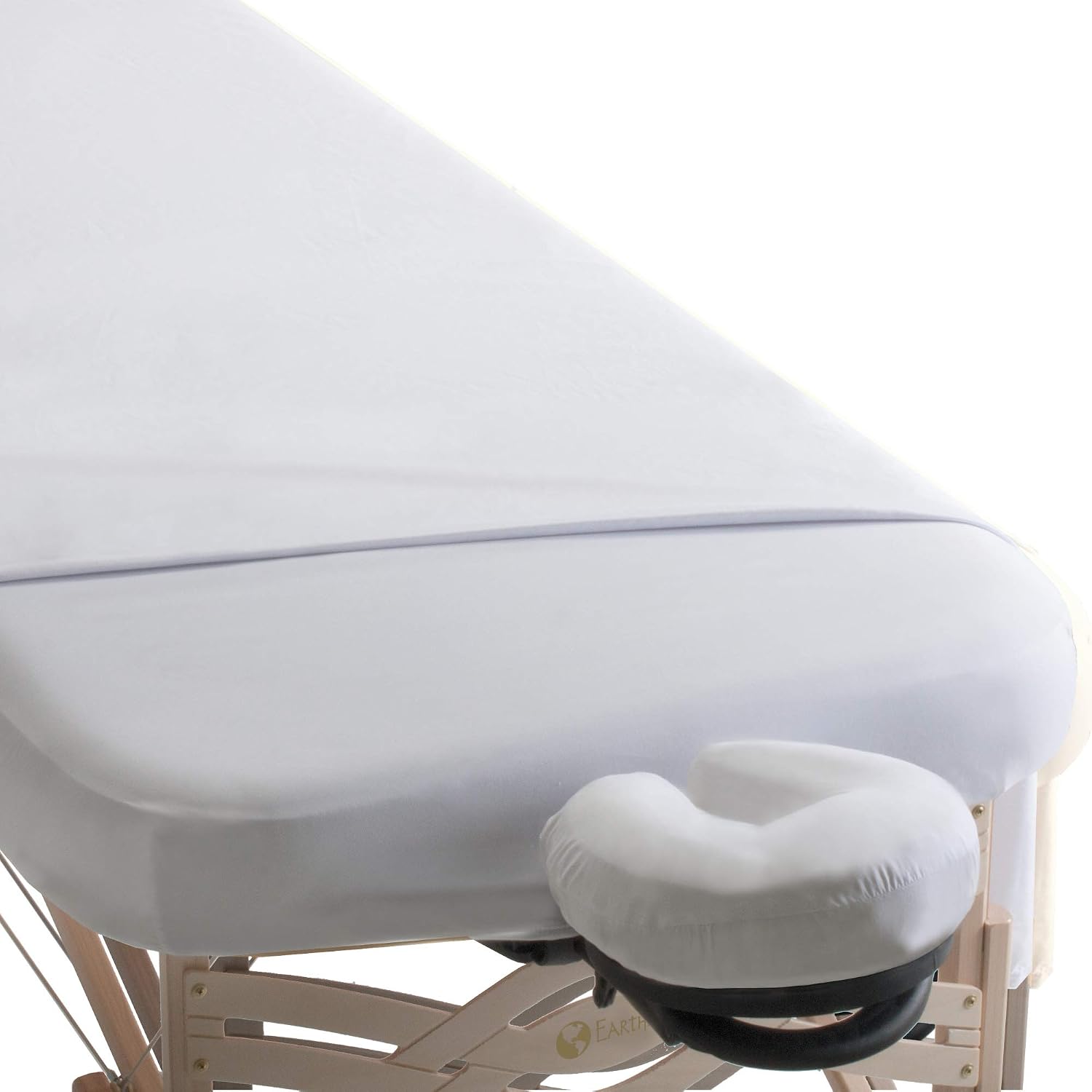 EARTHLITE Premium Microfiber Massage Sheet Set - Silky, Wrinkle Resistant, Quick Drying, 3piece Set (Fitted, Top, Face Pillow Cover)